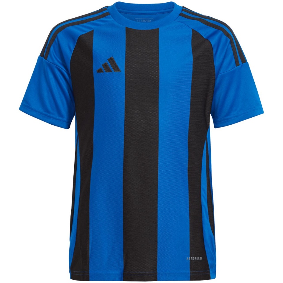 Adidas Teamwear T-särk lastele Striped 24 Jersey sinine-must IW2136 suurus 128cm