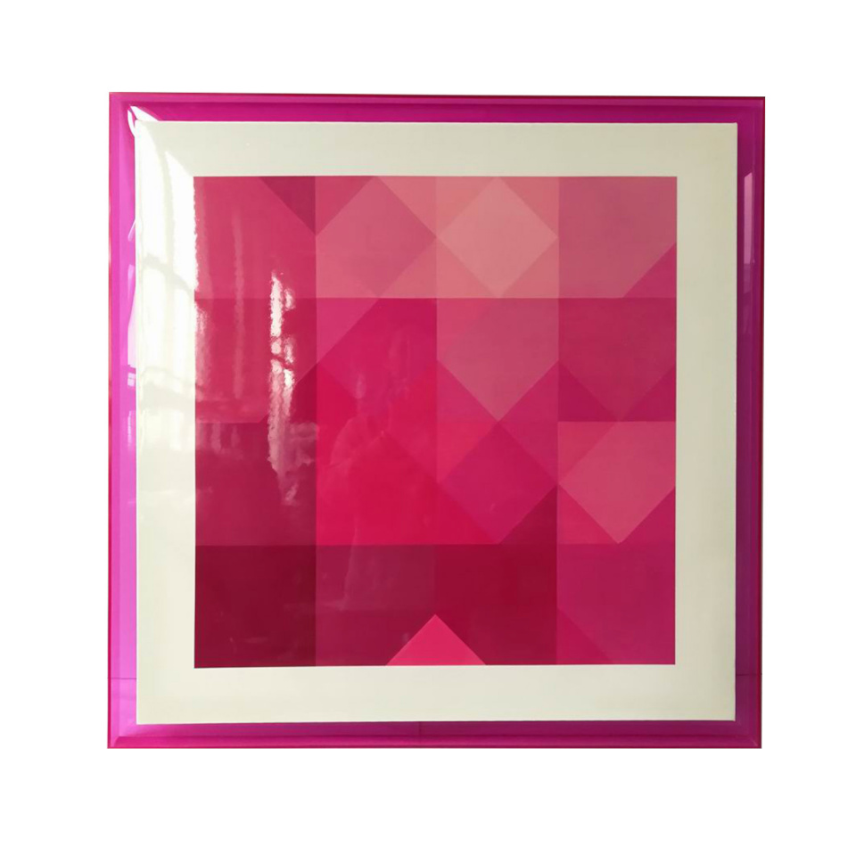 H4Y seinapilt Wally, 80x80cm, roosa, akrüül