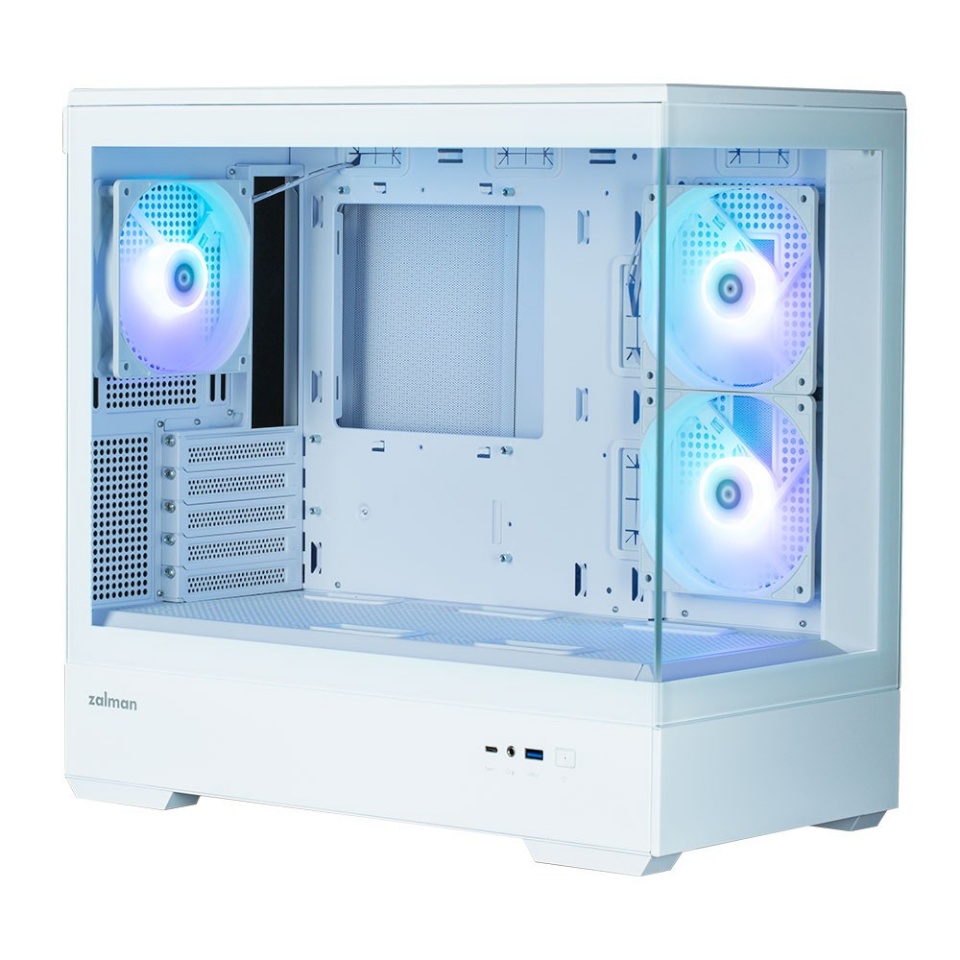 Zalman korpus Case P30 V2 MicroATX Mini Tower 3 FansRGB valge