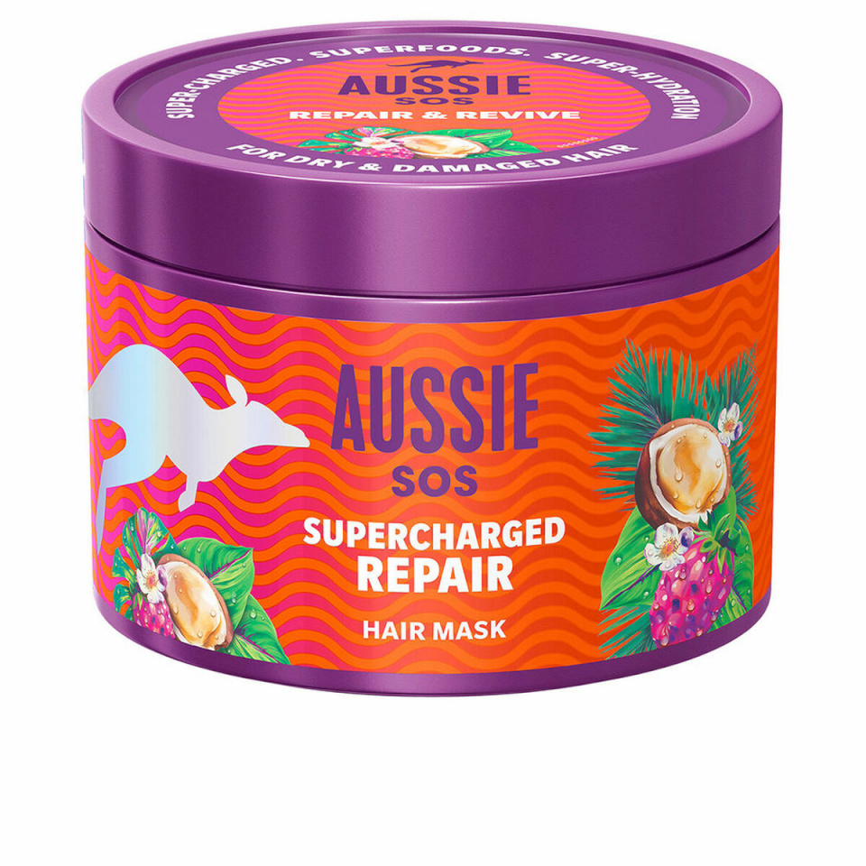 Aussie juuksemask SOS SUPERCHARGED REPAIR 500ml