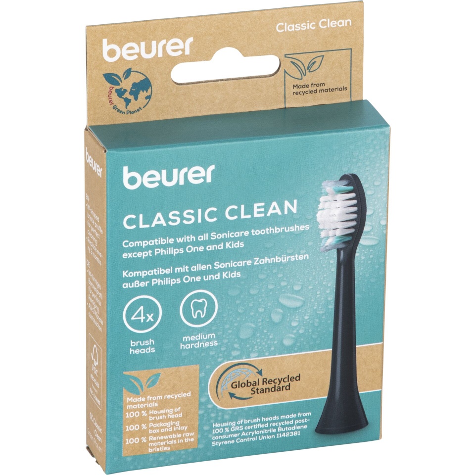 Beurer lisaharjad Beurer ClassicClean 10521 Bürstenköpfe 4er Set
