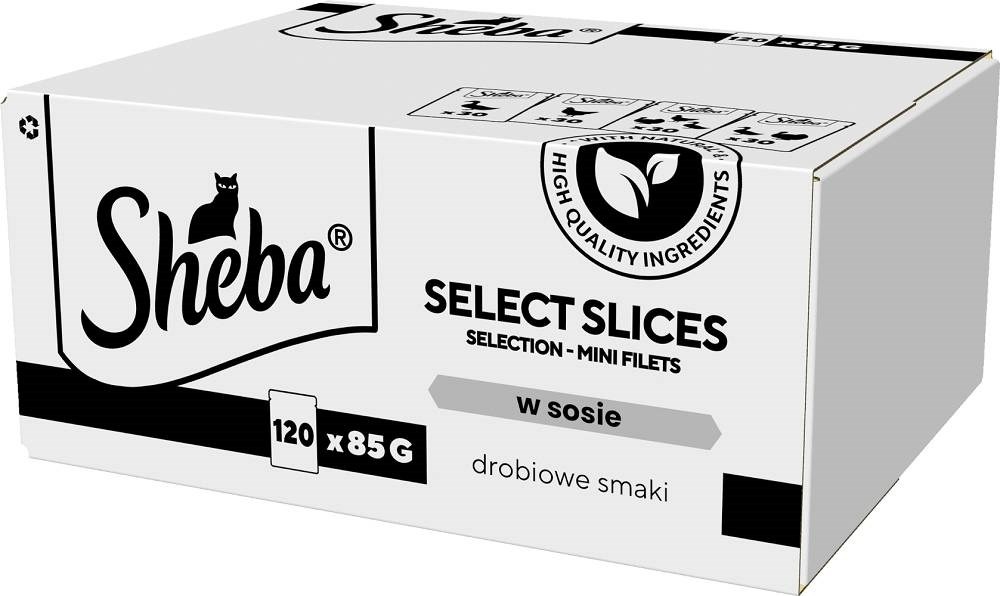 Sheba kassitoit Select Slices Poultry Flavors, 120x85g