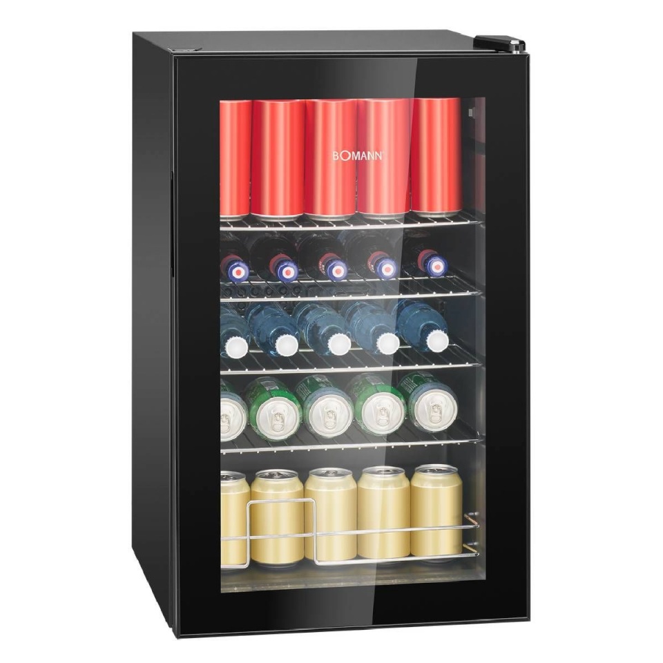 Bomann klaasuksega külmik KSG7287 Beverage Cooler, must