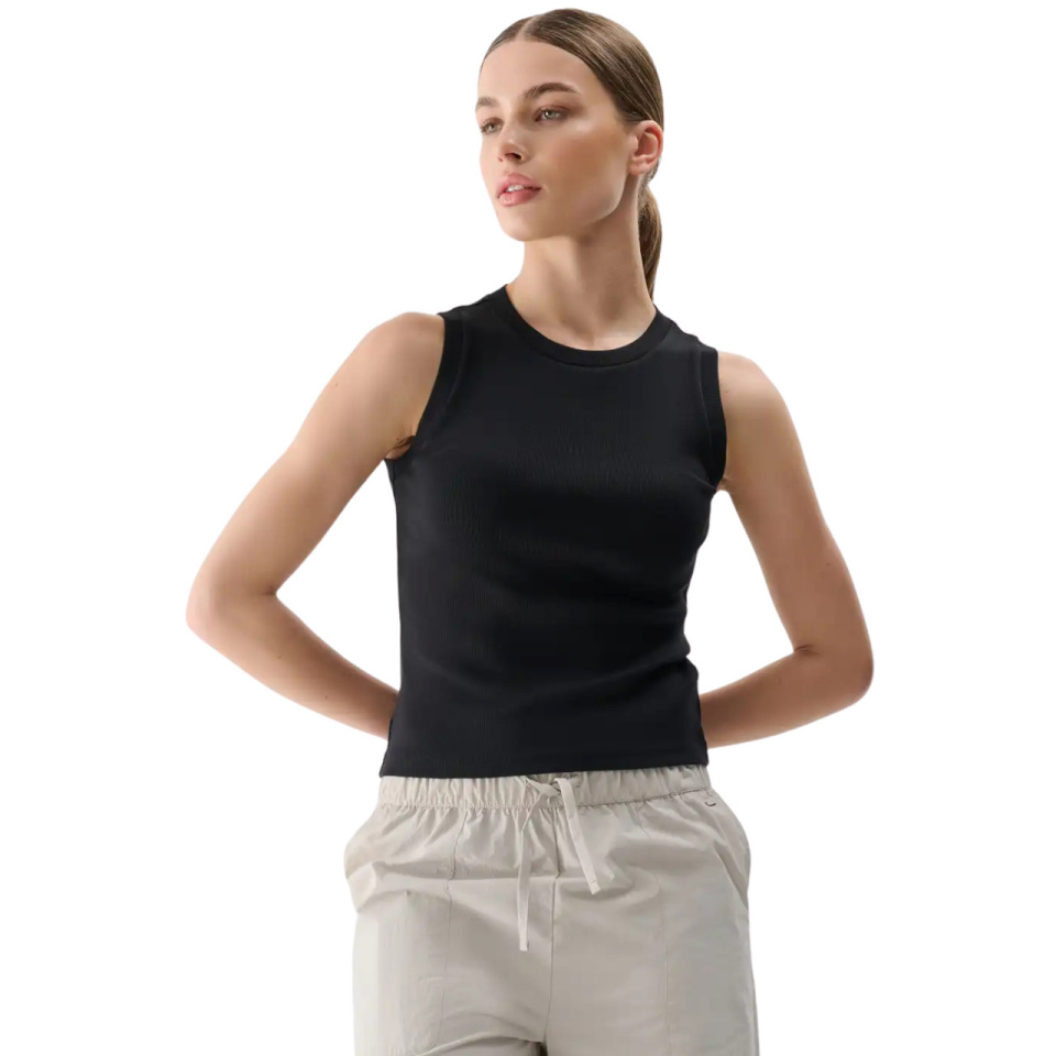 4F T-särk naistele F132 sügav must 4FWMM00TSLEF132 20S suurus XS