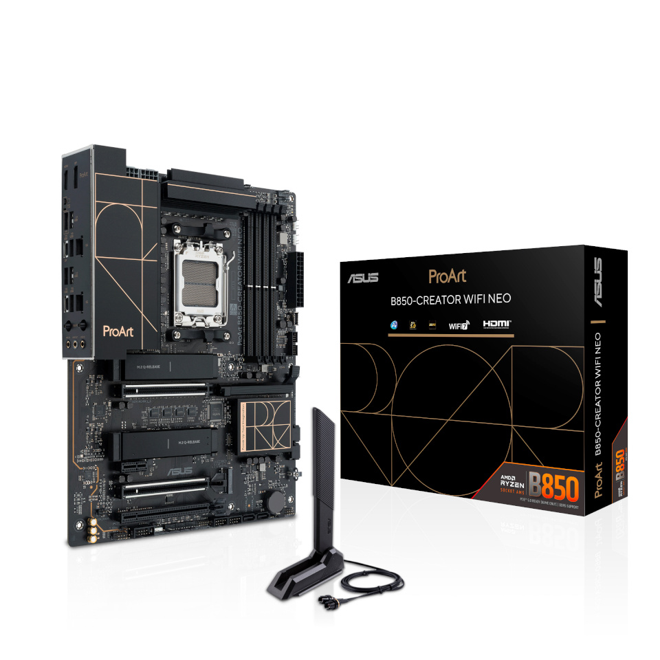 Asus emaplaat PROART B850-CREATOR WIFI NEO (AMD,AM5,DDR5,ATX)