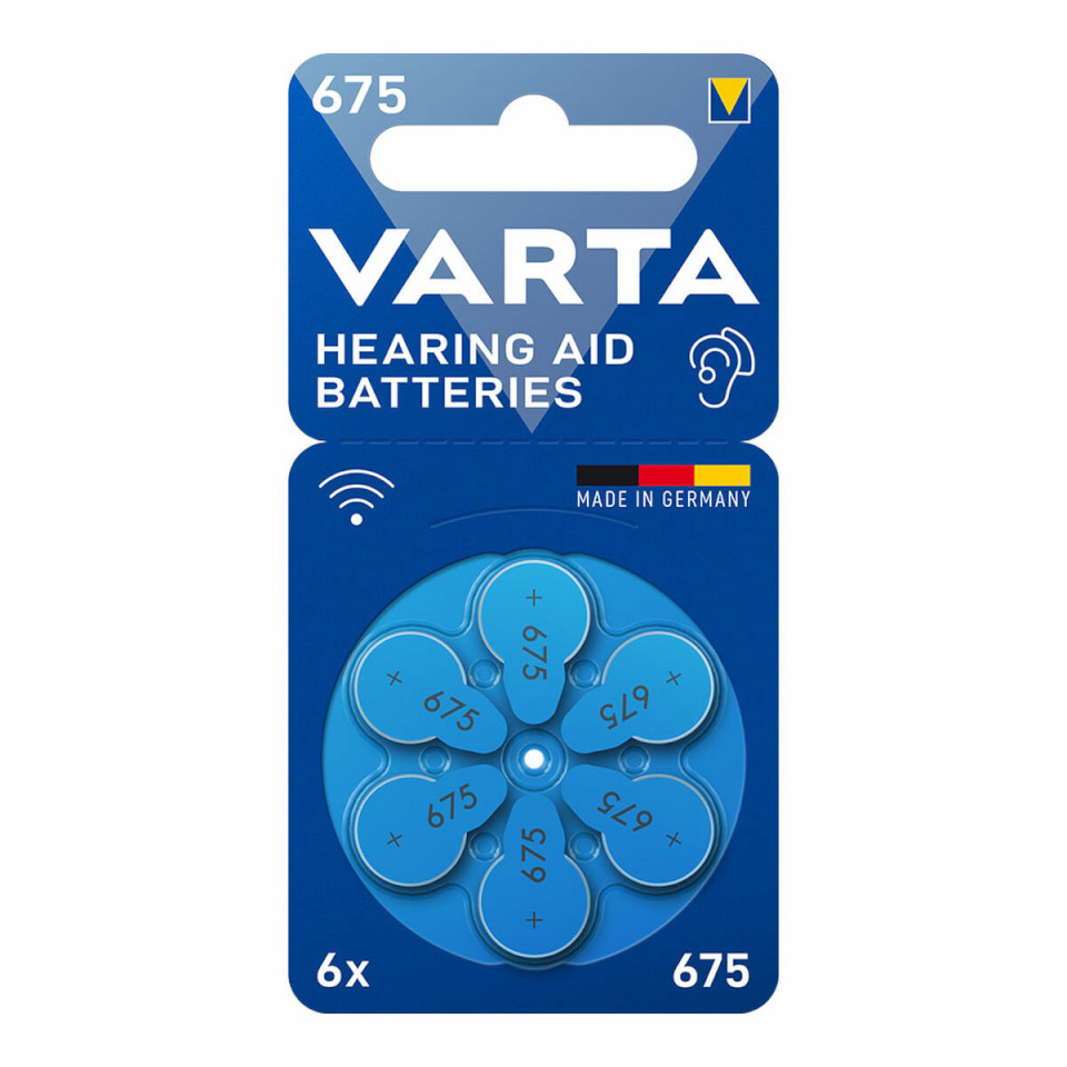 Varta Kuuldeaparaadi aku Hearing Aid 675 PR44 6 Ühikut