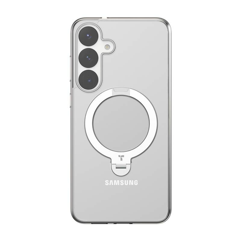 Torras kaitsekest Ostand Spin Series phone case for Samsung S25 (transparent)