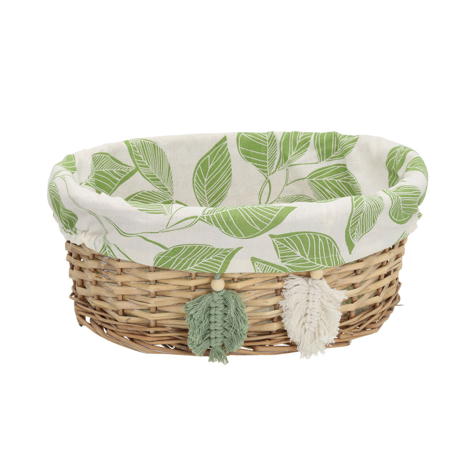 H4Y korv Willi Miro, 36x29x15cm, pruun/roheline