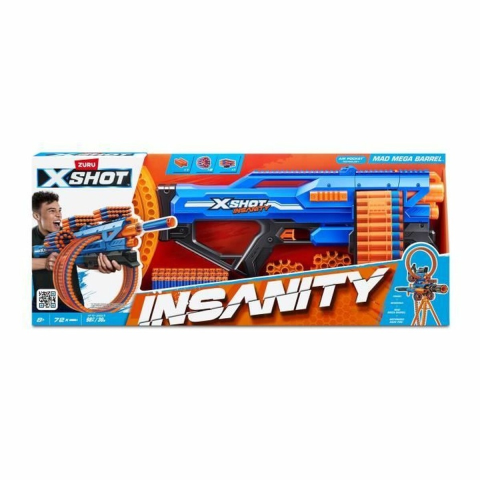 Darti püstol Zuru XSHOT Insanity Mad Mega Barrel