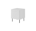 Cama Meble öökapp HOLE bedside table 2tk 44x40,5x53,5cm valge matt