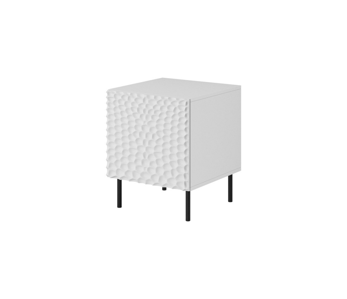 Cama Meble öökapp HOLE bedside table 2tk 44x40,5x53,5cm valge matt