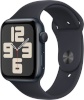Apple Watch SE (2023) GPS 44mm Midnight Aluminum Case with Midnight Sport Band, S/M