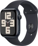 Apple Watch SE (2023) GPS 44mm Midnight Aluminum Case with Midnight Sport Band, S/M