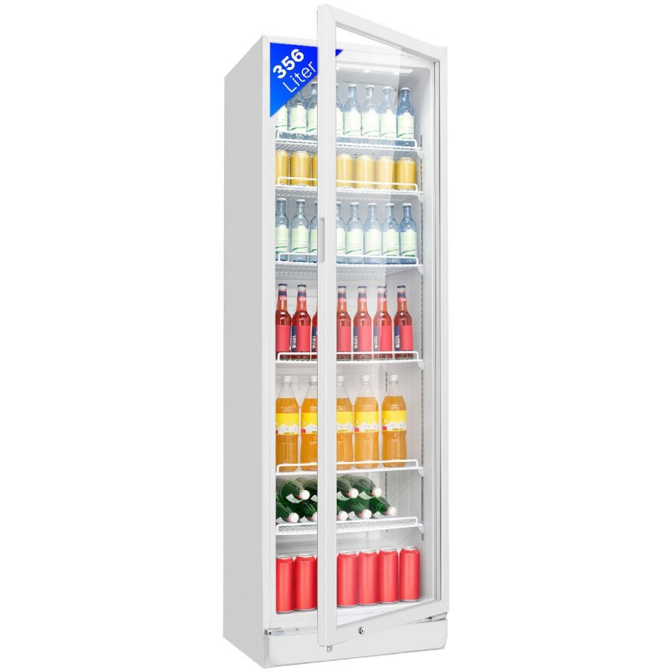 Bomann klaasuksega külmik KSG7351W Display Cooler, valge