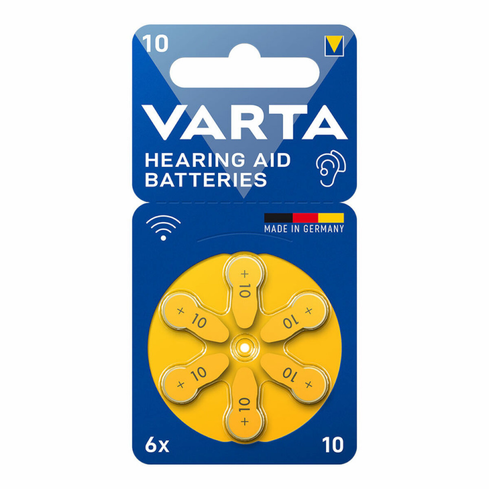 Varta Kuuldeaparaadi aku Hearing Aid 10 PR70 6 Ühikut