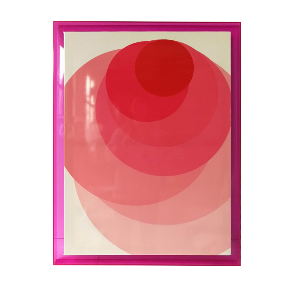 H4Y seinapilt Wally, 60x80cm, roosa ring, akrüül