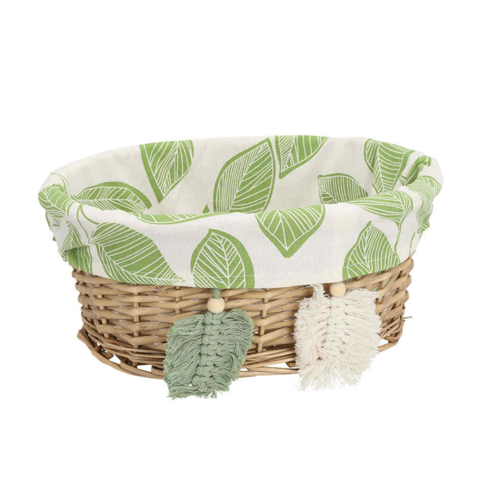 H4Y korv Willi Miro, 30x23x13cm, pruun/roheline