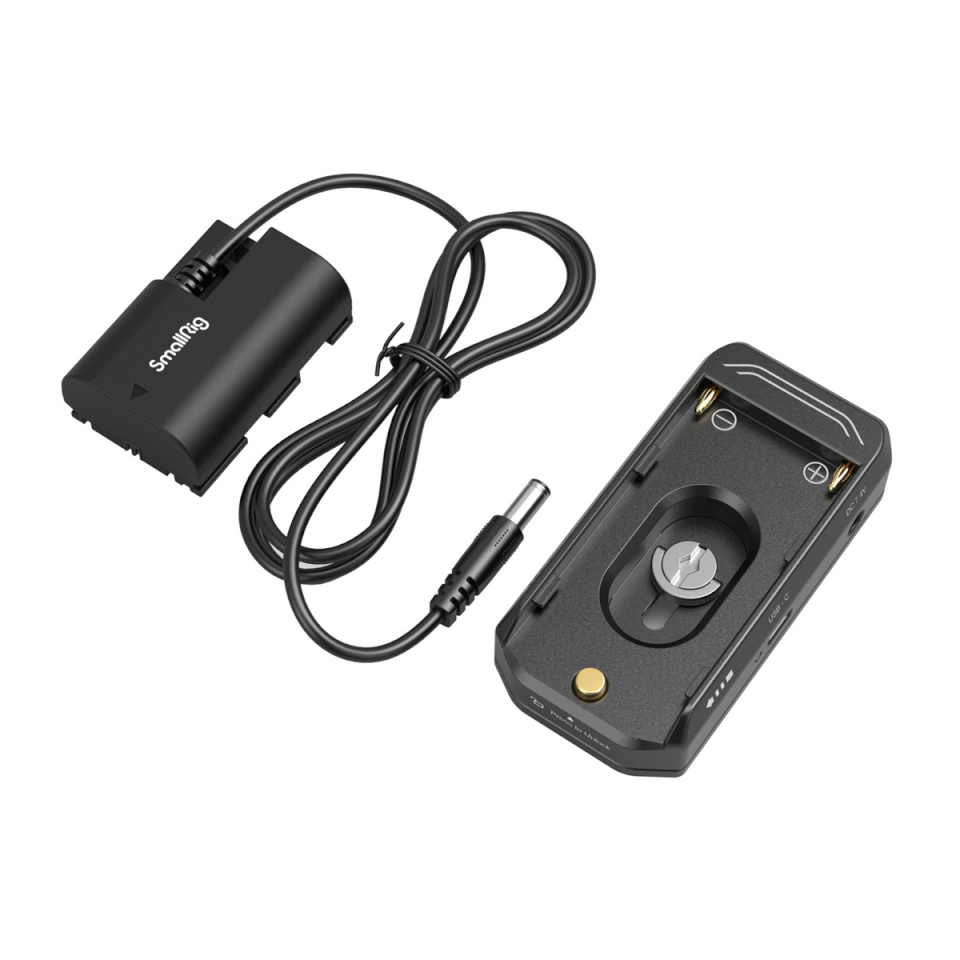 SmallRig 4340 NP-F akuadapteri kinnitusplaadi komplekt + LP-E6NH mannekeen + kaabel