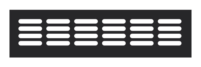 Temptech veinikülmik VENT300B ventilatsioonivõre, 30 cm, must