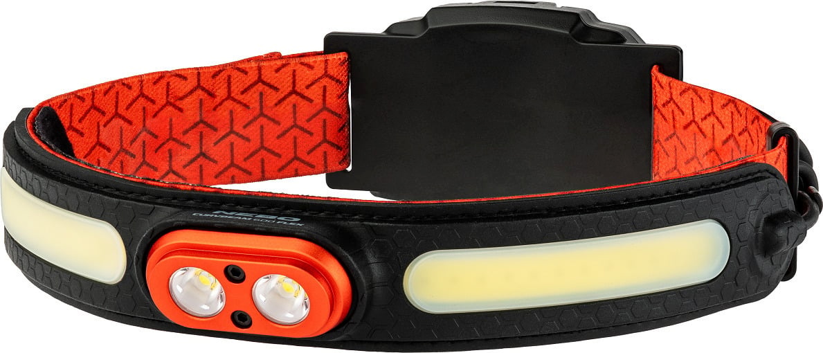 Nebo pealamp Curv 600 FLex Headlamp, 600 lm, must/punane