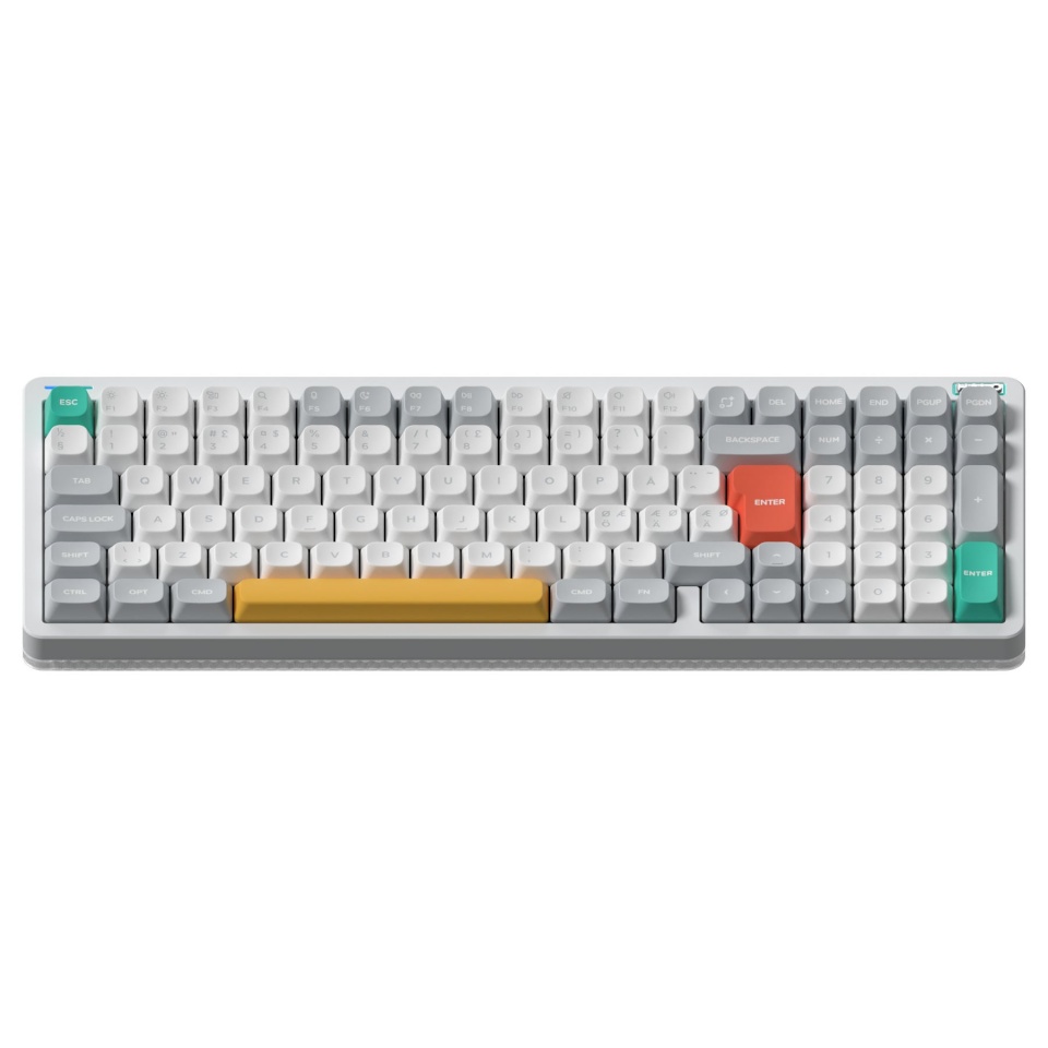 NuPhy mänguklaviatuur Halo96 V2 mehaaniline ioonvalge sidrun-