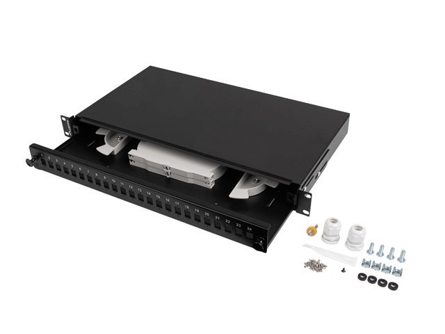 Lanberg Fiber Optic Distribution Box 24XSC simplex/24XLC duplex rack 19 1U must + accessories