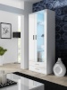 Cama Meble vitriinkapp display cabinet SOHO S6 2D2S valge/valge läikega