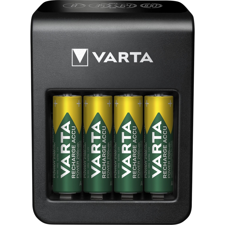 Varta akulaadija LCD Pug Charger + 4x2100mAh AA