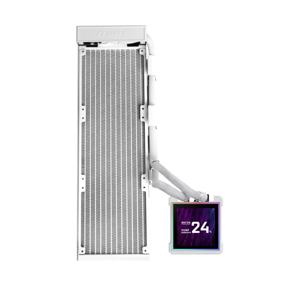 Lian Li Hydroshift II LCD-S, 360N ventilaatorita vedelikjahutussüsteem, valge