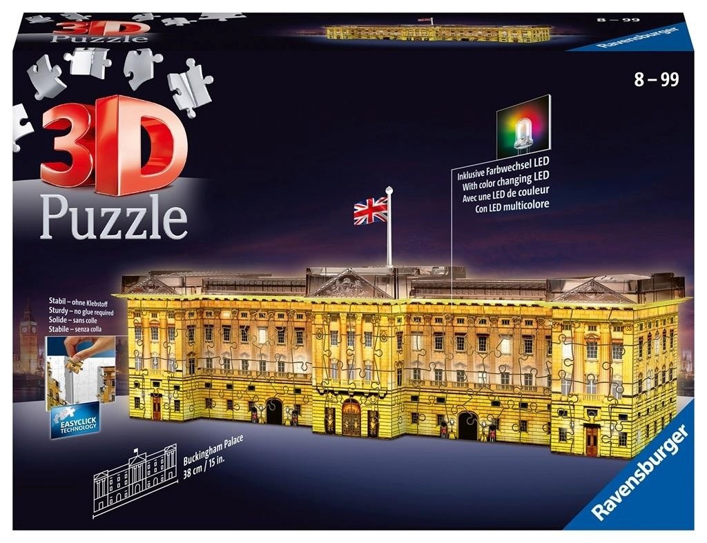 Ravensburger pusle 3D Buildings at Night Buckingham Palace