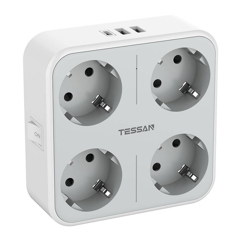 Tessan seinapistik Wall Socket TS-302-DE-C 4-ne
