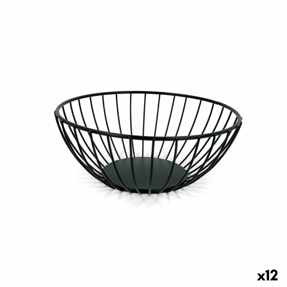 My Bar leivakorv must Metall Ümmargune 20x8cm (12 Ühikut)