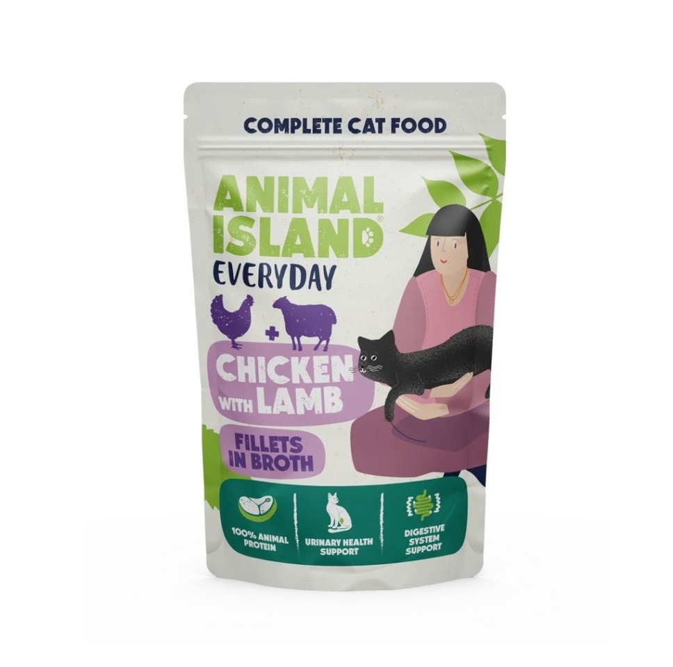 Animal Island kassitoit Everyday Chicken with Lamb Fillets in Broth, 85g