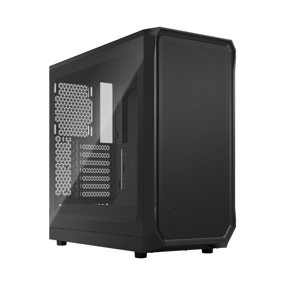 Fractal Design korpus Focus 2, TG Clear Tint, Midi Tower, must