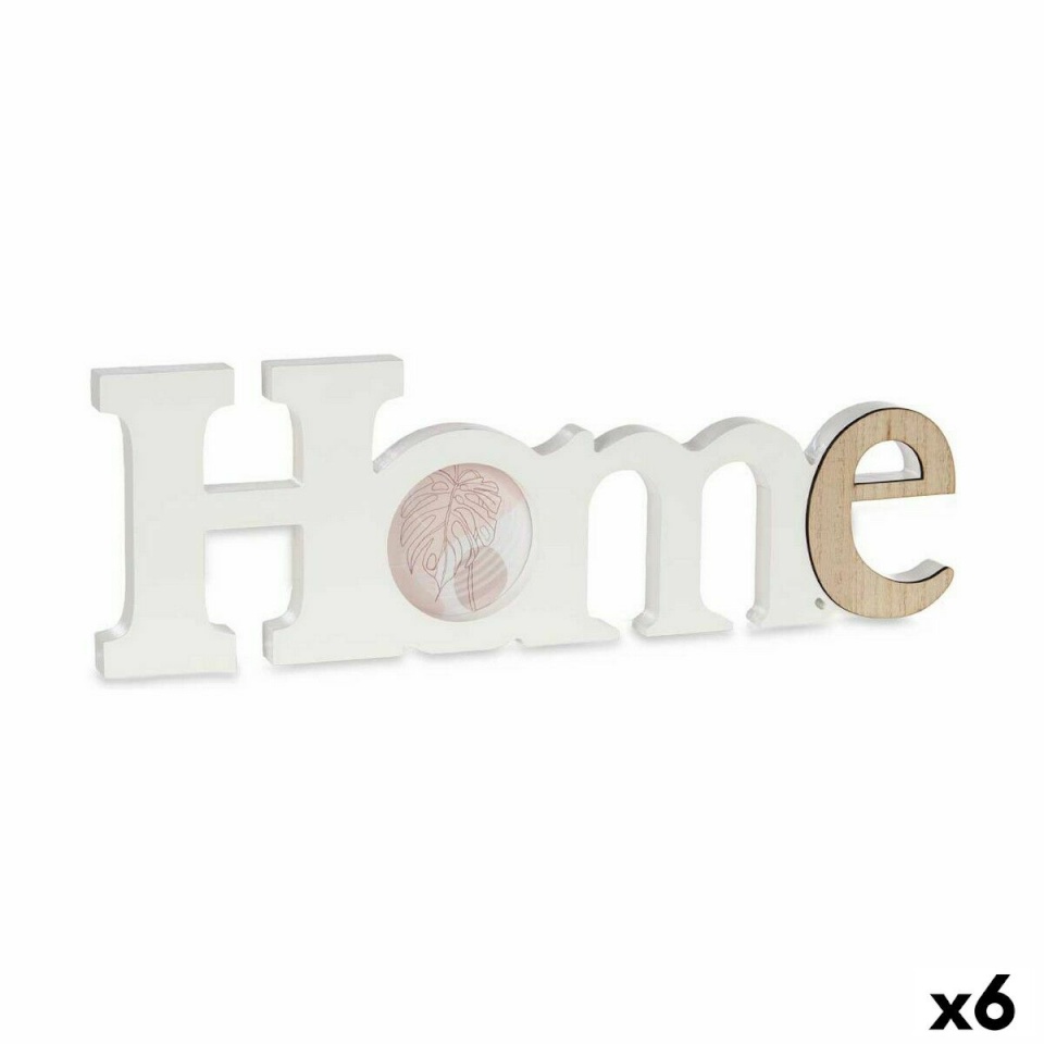 Gift Decor pildiraam Home valge pruun Puit MDF 40 x 13,5 x 1,7 cm (6 Ühikut)