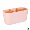 Berilo Hambaharjahoidja roosa Bambus polüpropüleen 21x10x9cm (6 Ühikut)