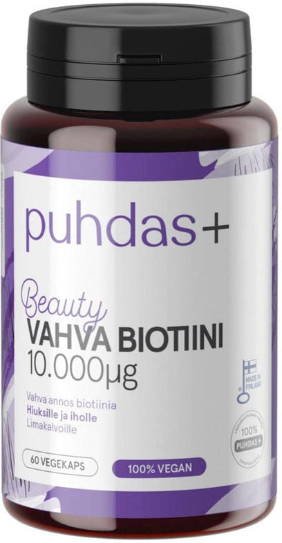 Puhdas+ toidulisand Beauty Biotin 10 000 µg, 60tk