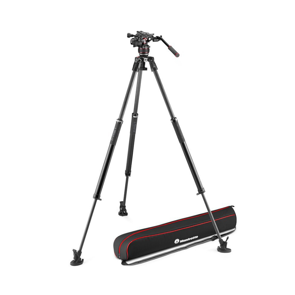 Manfrotto Nitrotech 612 statiiv fluidpeaga + Carbon-635 kiirreguleerimisega