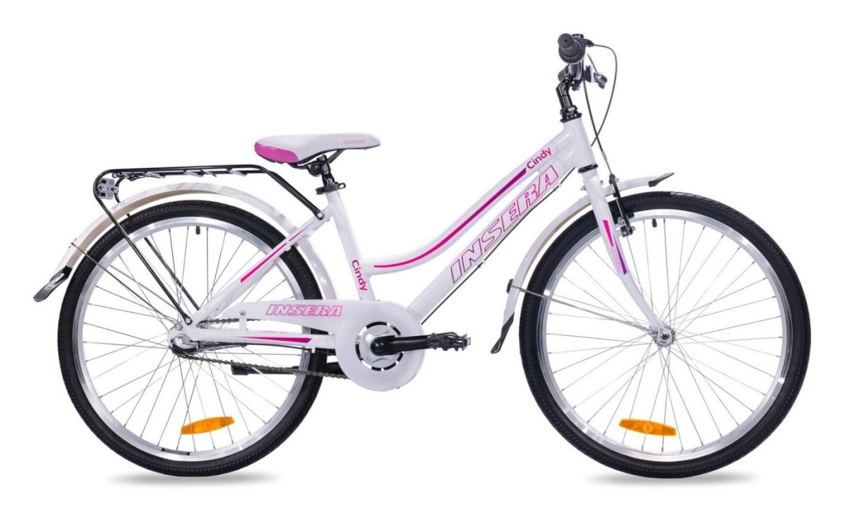 Insera jalgratas Cindy 24" 3-käiguline valge
