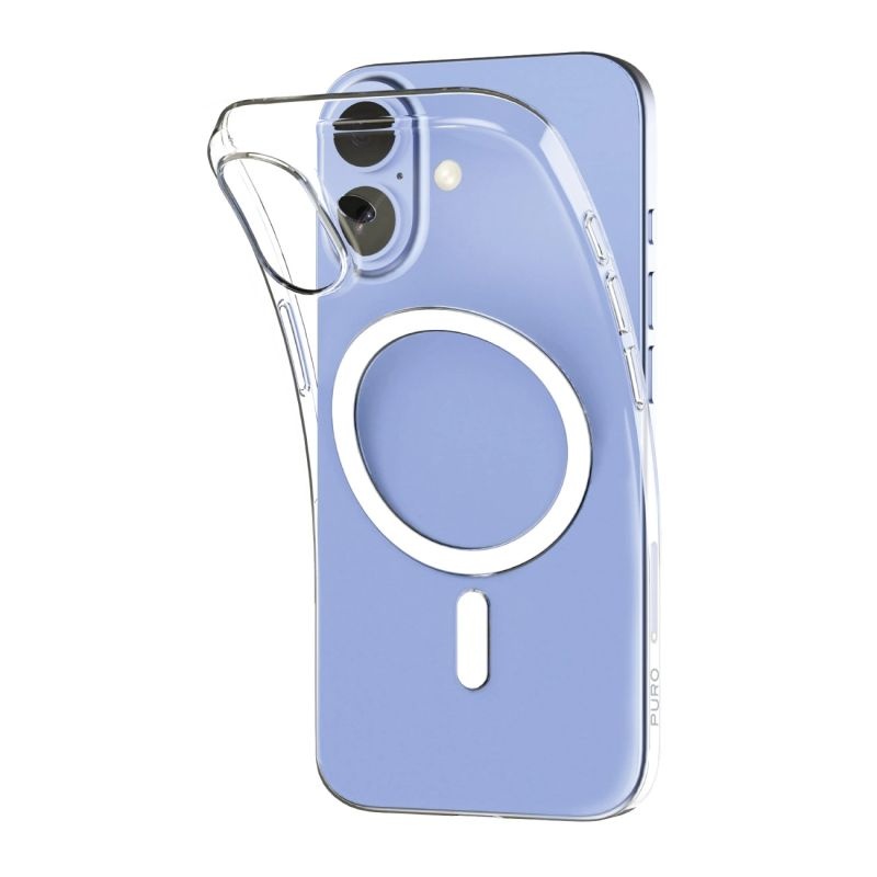 Puro 0.3 MAG Ultra-Slim Case Compatible with MagSafe for iPhone 17 - Transparent iPhone 17