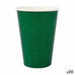 Algon klaaside komplekt Ühekordne Papp roheline 20tk 220ml (20tk)