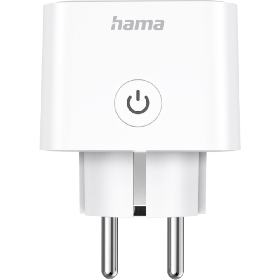 Hama nutipistik Smart WiFi Socket, Matter, 3,680W, valge