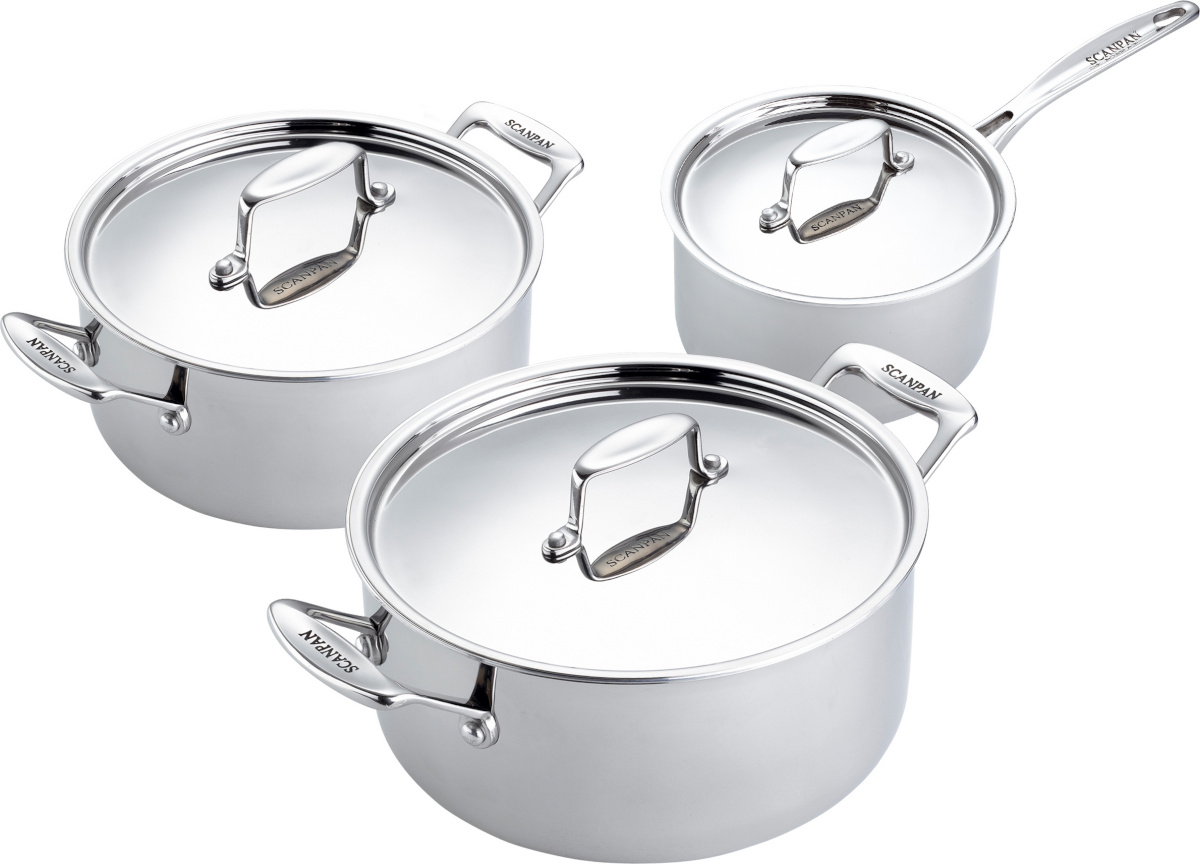 Scanpan Fusion 5 3-osaline pottide komplekt 2 l, 3,7 l, 5,2 l