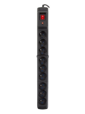 Armac pikendusjuhe Multi M9 1.5m must surge strip (9 slots)
