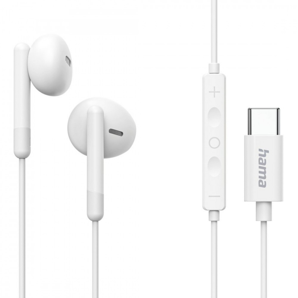 Hama kõrvaklapid Classy USB-C White