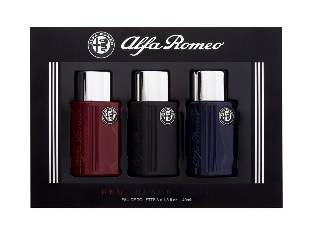 Alfa Romeo komplekt Collection EDT Black 40ml + EDT Red 40ml + EDT Blue 40ml, meestele