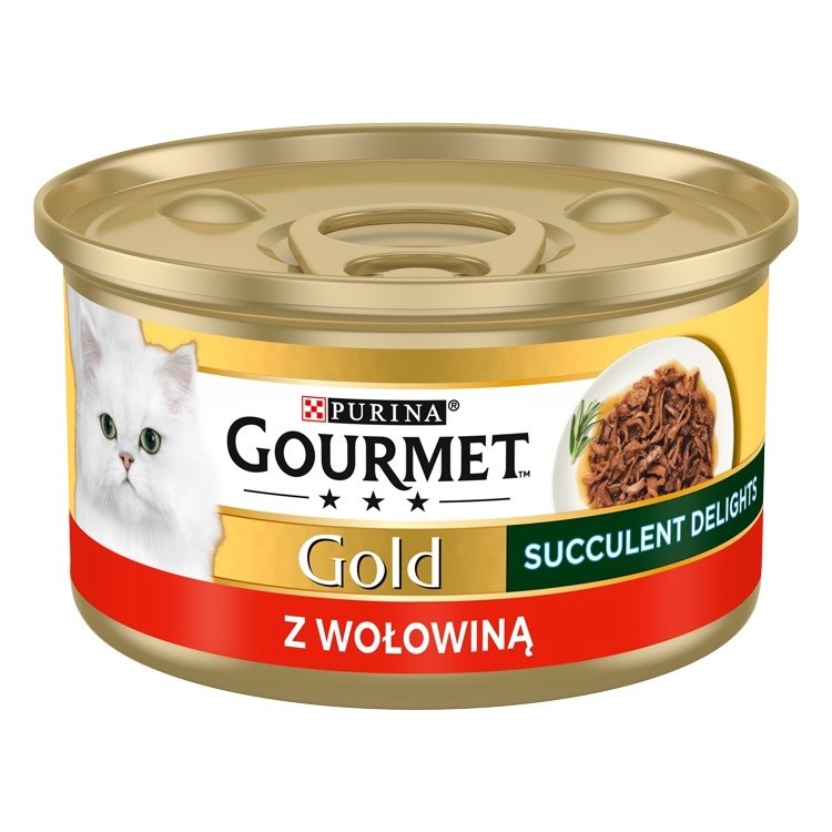 Purina Nestle kassitoit Gourmet Gold Succulent Delights Beef, 85g