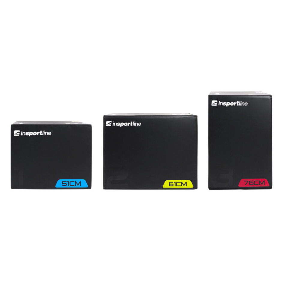 inSPORTline Puidust hüppekast Plyo Box 76X61X51 cm