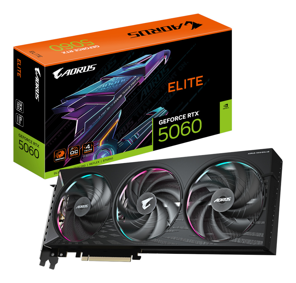 Gigabyte videokaart Rtx5060 8gb GDDR7/gv-n5060aorus E-8gd
