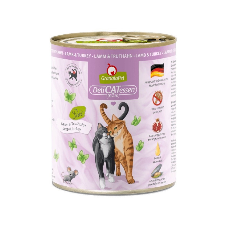 Fox4pets kassitoit GRANATAPET DeliCATessen Salmon and Turkey - Wet Cat Food- 800g